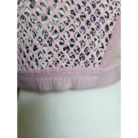 Victoria's Secret Women's Sport Mesh Camo Print Lilac Pink Sports Bra - Picture 3 of 8